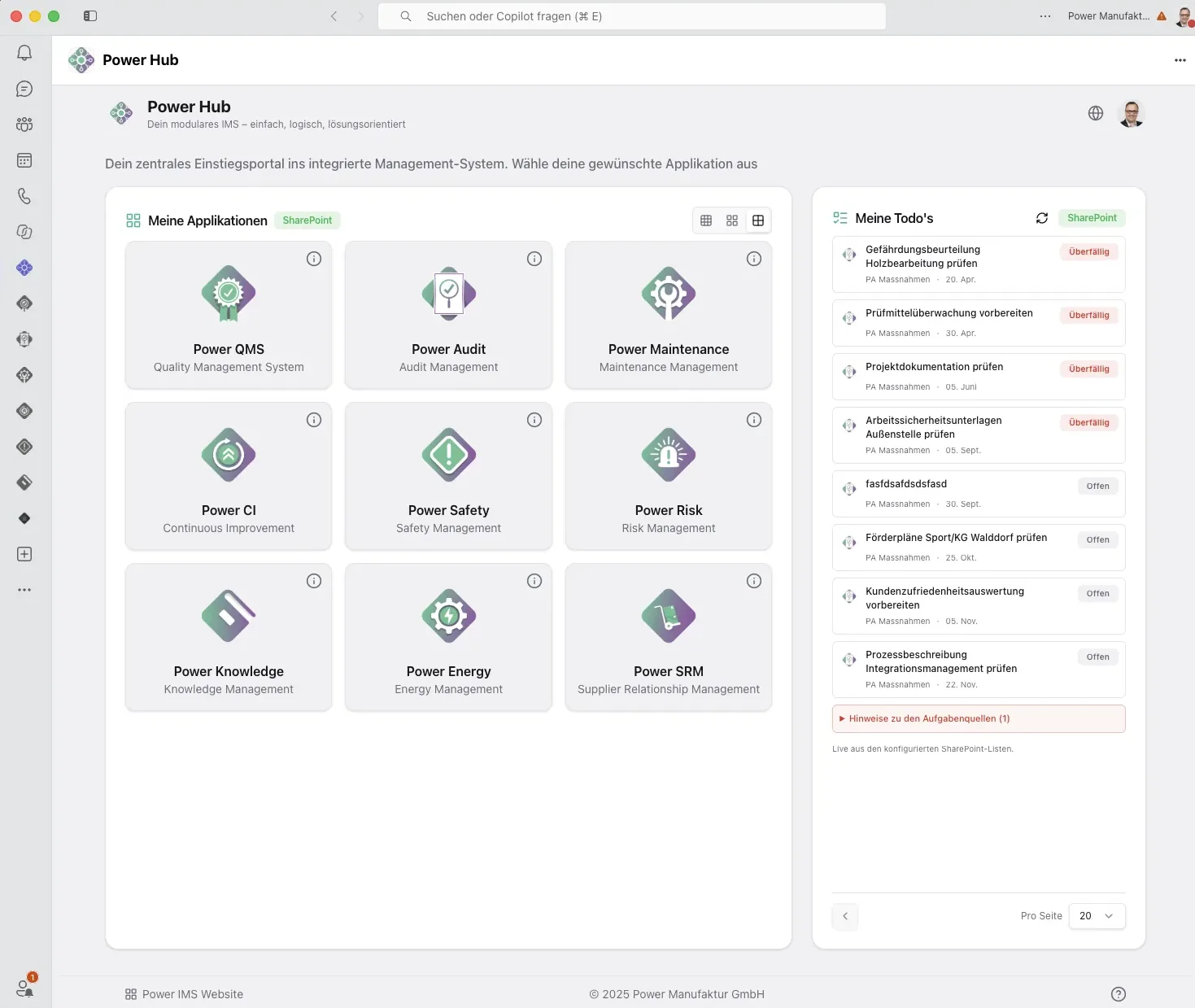 Power Hub - Integrated Management System Portal